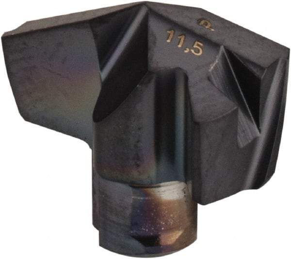 Iscar - Series ICP, 0.453" Diam Grade IC908 140° Replaceable Drill Tip - Carbide, TiAlN Finish - Eagle Tool & Supply