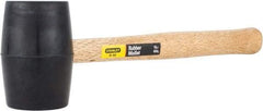 Stanley - 1 Lb Head Rubber Mallet - 13-1/2" OAL, 11" Long Wood Handle - Eagle Tool & Supply