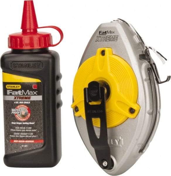 Stanley - 100' Long Chalk Reel - Red - Eagle Tool & Supply