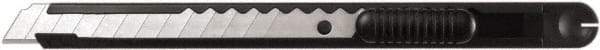 PHC - Snap Utility Knife - 9mm Blade, Black Metal Handle, 1 Blade Included - Eagle Tool & Supply