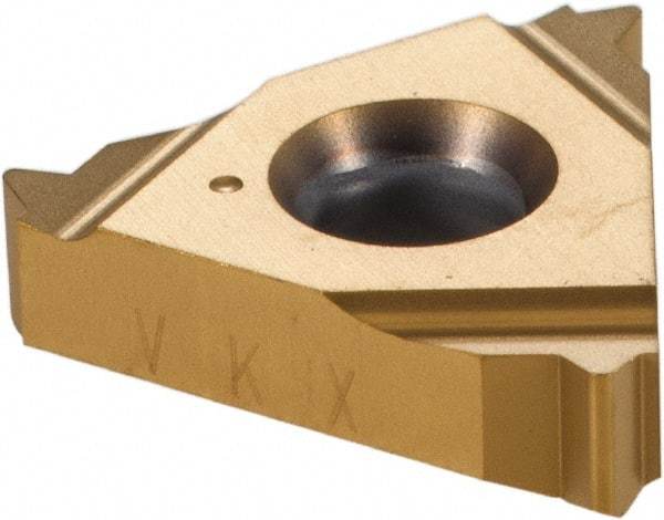 Vargus - 3ER External Right Hand 14 UNJ Laydown Threading Insert - Grade VKX, TiN Coated Carbide - Eagle Tool & Supply