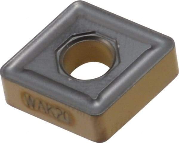 Walter - CNMG433 NM5 Grade WAK20 Carbide Turning Insert - TiCN/Al2O3/TiN Finish, 80° Diamond, 1/2" Inscr Circle, 3/16" Thick, 3/64" Corner Radius - Eagle Tool & Supply