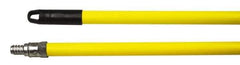 Weiler - 60 x 15/16" Metal Squeegee Handle - Threaded Connection, Yellow - Eagle Tool & Supply