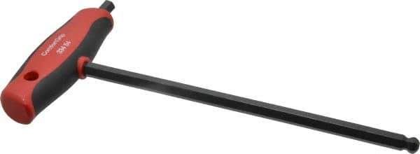 Wiha - 8mm Hex, T-Handle Cushion Grip, Hex Key - 200mm OAL, Metric System of Measurement - Eagle Tool & Supply