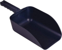 Remco - 82 oz Blue Polypropylene & Semi-Ferrous Additive Flat Bottom Scoop - 5.9" Wide x 3.3" Deep Bowl, 15.1" OAL - Eagle Tool & Supply