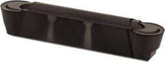 Kennametal - 0600R GMP Grade KCU10, 6mm Cutting Width Carbide Grooving Insert - 4.88mm Max Depth of Cut, Neutral, 3mm Corner Radius, AlTiN Finish - Eagle Tool & Supply