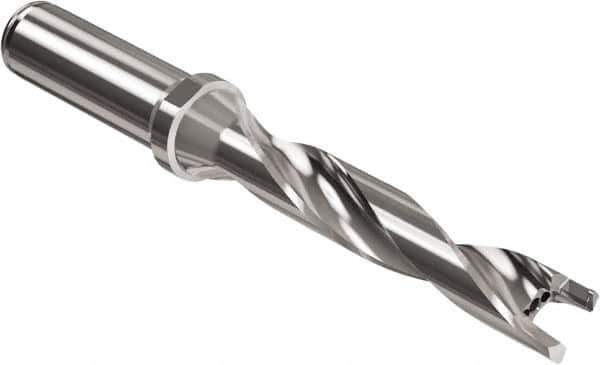 Seco - 14 to 14.99mm Diam, 5xD, 75mm Max Depth, 5/8" Shank Diam, 3.327" Flute, 5.768" OAL, Replaceable Tip Drill - SD405 Toolholder, Series Crownloc Plus - Eagle Tool & Supply