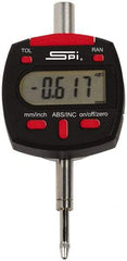 SPI - 0 to 1 Inch Range, 0.0005 Inch Resolution, Electronic Drop Indicator - Lithium Battery - Eagle Tool & Supply