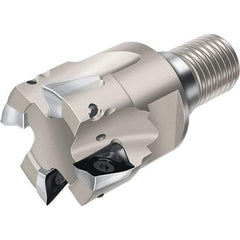 Walter - 2" Cut Diam, 0.461" Max Depth of Cut, Indexable Square Shoulder End Mill - Multiple Insert Styles, T45 Modular Connection, 90° Lead Angle, Through Coolant - Eagle Tool & Supply