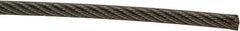 Loos & Co. - 1/8" x 3/32" Diam, Aircraft Cable - 920 Lb Breaking Strength, Material Grade Carbon Steel, 7 x 7 Strand Core, Nylon Coating - Eagle Tool & Supply