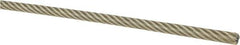 Loos & Co. - 1/8" x 3/32" Diam, Aircraft Cable - 1,000 Lb Breaking Strength, Material Grade Carbon Steel, 7 x 19 Strand Core, Nylon Coating - Eagle Tool & Supply