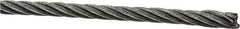 Loos & Co. - 1/8" Diam, Galvanized Steel Wire Rope - 2,000 Lb Breaking Strength, Material Grade Carbon Steel, 7 x 19 Strand Core - Eagle Tool & Supply