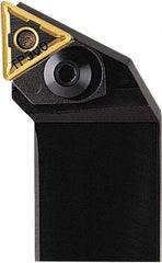 Seco - PTJN, Right Hand Cut, 93° Lead Angle, 25mm Shank Height x 25mm Shank Width, Negative Rake Indexable Turning Toolholder - 150mm OAL, TN..1604.. Insert Compatibility, Series Pin & Wedge - Eagle Tool & Supply