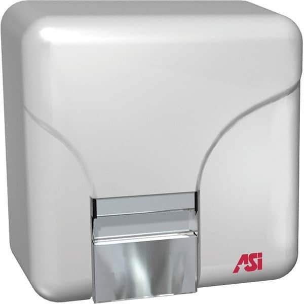 ASI-American Specialties, Inc. - 1800 Watt White Finish Electric Hand Dryer - 110/120 Volts, 15 Amps, 9-7/16" Wide x 9-41/64" High x 6-3/8" Deep - Eagle Tool & Supply