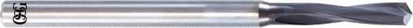 OSG - 2.6mm 120° Solid Carbide Jobber Drill - WD1 Finish, Right Hand Cut, Spiral Flute, Straight Shank, 44mm OAL, Standard Point - Eagle Tool & Supply