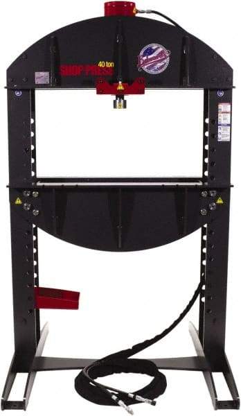 Edwards Manufacturing - 40 Ton Hydraulic Shop Press - 12-1/4" Stroke, 5 hp - Eagle Tool & Supply