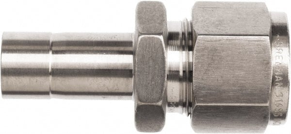 Brennan - 3/8" Tube OD Stainless Steel Compression Tube Reducer - Eagle Tool & Supply