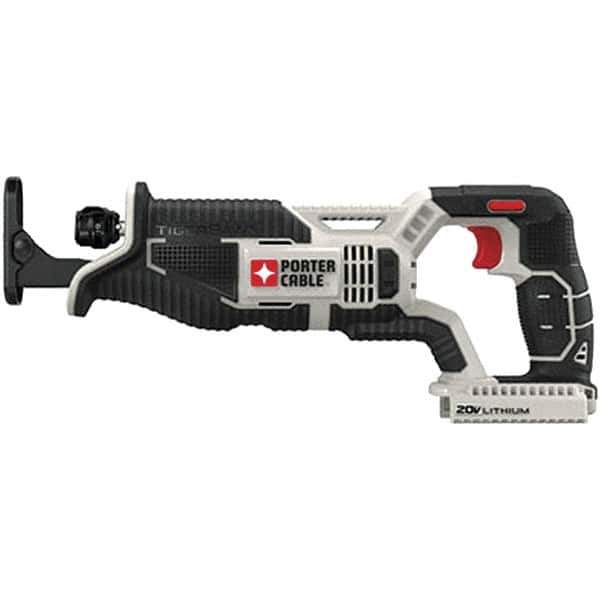 Porter-Cable - 20V, 0 to 3,000 SPM, Cordless Reciprocating Saw - 1" Stroke Length, 14-1/2" Saw Length, Lithium-Ion Batteries Not Included - Eagle Tool & Supply