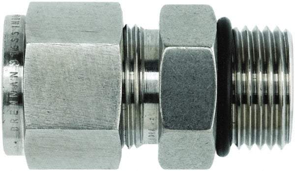 Brennan - 3/4" OD, Stainless Steel O-Seal Male Connector - Male ORB Ends - Eagle Tool & Supply