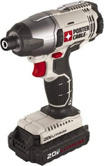 Porter-Cable - 1/4" Drive 20 Volt T-Handle Cordless Impact Wrench & Ratchet - 2,900 RPM, 124 Ft/Lb Torque, 2 Lithium-Ion Batteries Included - Eagle Tool & Supply