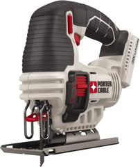Porter-Cable - 20 Volt, 2,500 SPM, 3/4" Stroke Length, Lithium-Ion Cordless Jigsaw - 45° Cutting Angle, Series 20V MAX - Eagle Tool & Supply