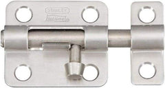 National Mfg. - 2-1/2" Long, 1-1/2" Wide Barrel Bolts - Stainless Steel - Eagle Tool & Supply