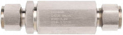 Brennan - 1/4" Stainless Steel Check Valve - Check Valve, Tube Ends, 6,000 WOG - Eagle Tool & Supply