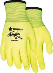 MCR Safety - Size L Work Gloves - Yellow, Paired - Eagle Tool & Supply