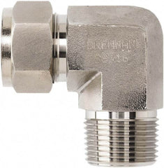 Brennan - 3/4" OD, Stainless Steel Male Elbow - MNPT Ends - Eagle Tool & Supply