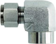 Brennan - 3/8" OD, Stainless Steel Female Elbow - Comp x FNPT Ends - Eagle Tool & Supply
