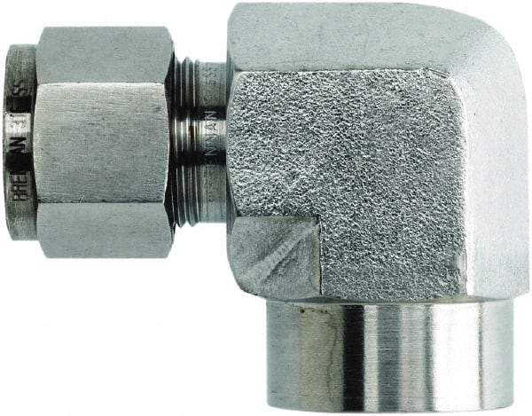 Brennan - 1/2" OD, Stainless Steel Female Elbow - Comp x FNPT Ends - Eagle Tool & Supply