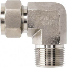 Brennan - 3/4" OD, Stainless Steel Male Elbow - Comp x MNPT Ends - Eagle Tool & Supply