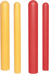 UltraTech - 6" Wide x 52" High, 6" Bollard Cover - Yellow, Polyethylene, Smooth Surface - Eagle Tool & Supply