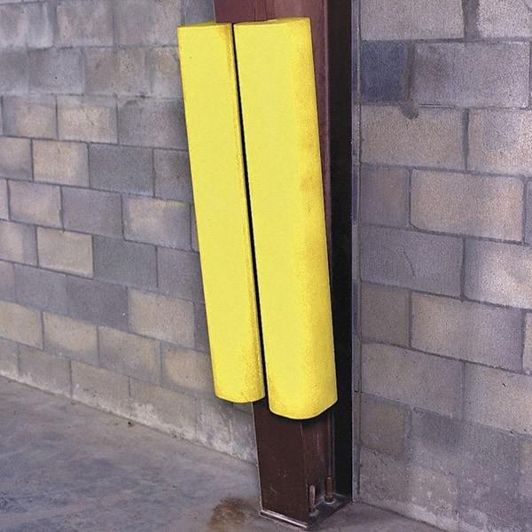 UltraTech - 42" Long, Polyethylene Corner Protector - Yellow - Eagle Tool & Supply