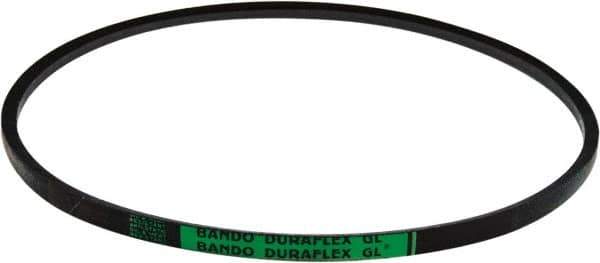 Bando - Section 5L, 21/32" Wide, 59" Outside Length, V-Belt - Rubber Compound, Black, Fractional HP, No. 5L590 - Eagle Tool & Supply