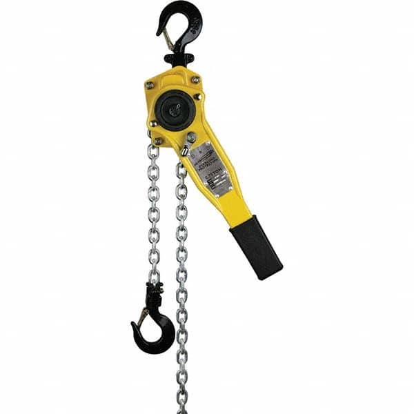 OZ Lifting Products - 1,500 Lb Capacity, 10' Lift Height, Chain Lever Hoist with Overload Protection - Eagle Tool & Supply