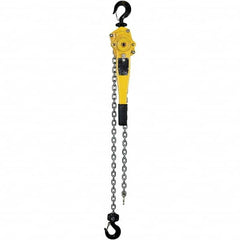 OZ Lifting Products - 3,000 Lb Capacity, 5' Lift Height, Chain Lever Hoist with Overload Protection - Eagle Tool & Supply
