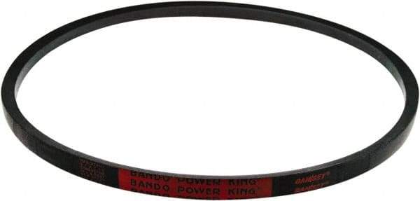 Bando - Section D, 1" Wide, 287" Outside Length, V-Belt - Black, Power King, No. D285 - Eagle Tool & Supply