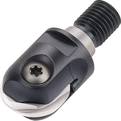 Walter - 12mm Cut Diam, 6mm Max Depth of Cut, 14.5mm Shank Diam, 43mm OAL, Indexable Ball Nose End Mill - 40,000 Max RPM - Eagle Tool & Supply