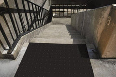 UltraTech - 2 Ft. Long x 2 Ft. Wide, Urethane Surface, Molded Bubble Entrance Matting - Outdoor, Heavy Traffic, Urethane, Black - Eagle Tool & Supply