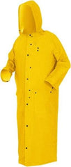 MCR Safety - Size 3XL, Yellow, Rain Jacket - 2 Pockets - Eagle Tool & Supply