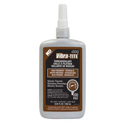 Vibra-Tite - 250 mL Bottle, Brown, Hydraulic - High Pressure Thread Sealant - Eagle Tool & Supply