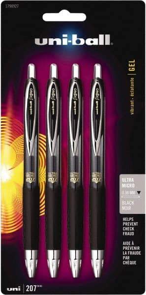 Prismacolor - 0.38mm Retractable Pen - Black - Eagle Tool & Supply