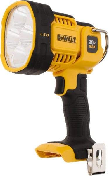 DeWALT - 20 Volts, 1000 Lumens, Cordless Work Light - White/Red, Up to 135 hr Run Time - Eagle Tool & Supply