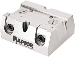 Raptor Workholding - 2-1/4" Jaw Width, 10" High x 8" Long x 10" Wide Dovetail Vise - For Use with 4 & 5 Axis Workholding Systems - Eagle Tool & Supply