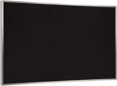 Ghent - 46-1/2" Wide x 36" High Open Cork Bulletin Board - Rubber, Black - Eagle Tool & Supply