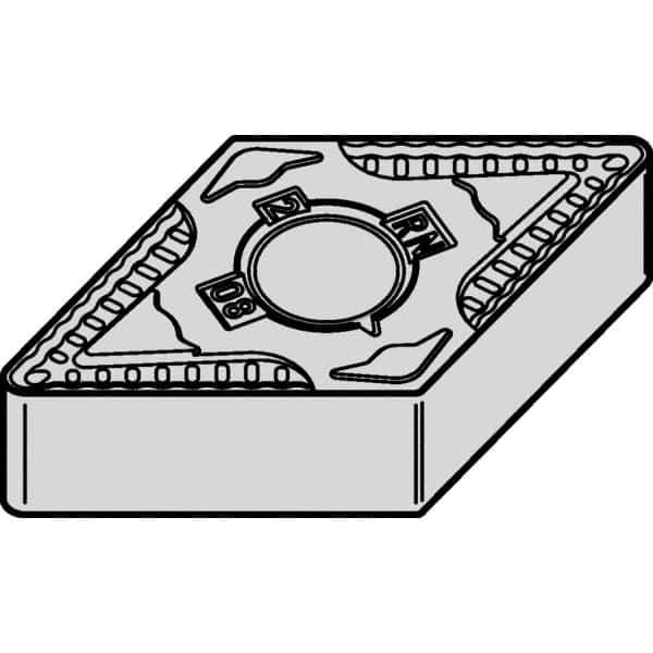 Kennametal - DNMG443 RN Grade KCPK05 Carbide Turning Insert - Al2O3 Finish, 55° Diamond, 1/2" Inscr Circle, 1/4" Thick, 3/64" Corner Radius - Eagle Tool & Supply