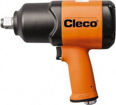 Cleco - 3/4" Drive, 5,500 RPM, 1,300 Ft/Lb Torque Impact Wrench - Pistol Grip Handle, 1,000 IPM, 64 CFM, 90 psi, 1/4" NPT Inlet - Eagle Tool & Supply