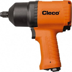 Cleco - 3/8" Drive, 8,000 RPM, 420 Ft/Lb Torque Impact Wrench - Pistol Grip Handle, 1,600 IPM, 40.5 CFM, 90 psi, 1/4" NPT Inlet - Eagle Tool & Supply