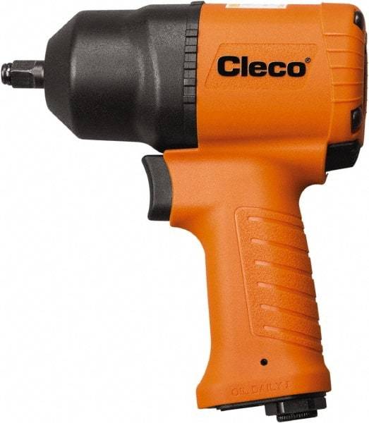 Cleco - 1/2" Drive, 9,000 RPM, 850 Ft/Lb Torque Impact Wrench - Pistol Grip Handle, 1,200 IPM, 37.5 CFM, 90 psi, 1/4" NPT Inlet - Eagle Tool & Supply